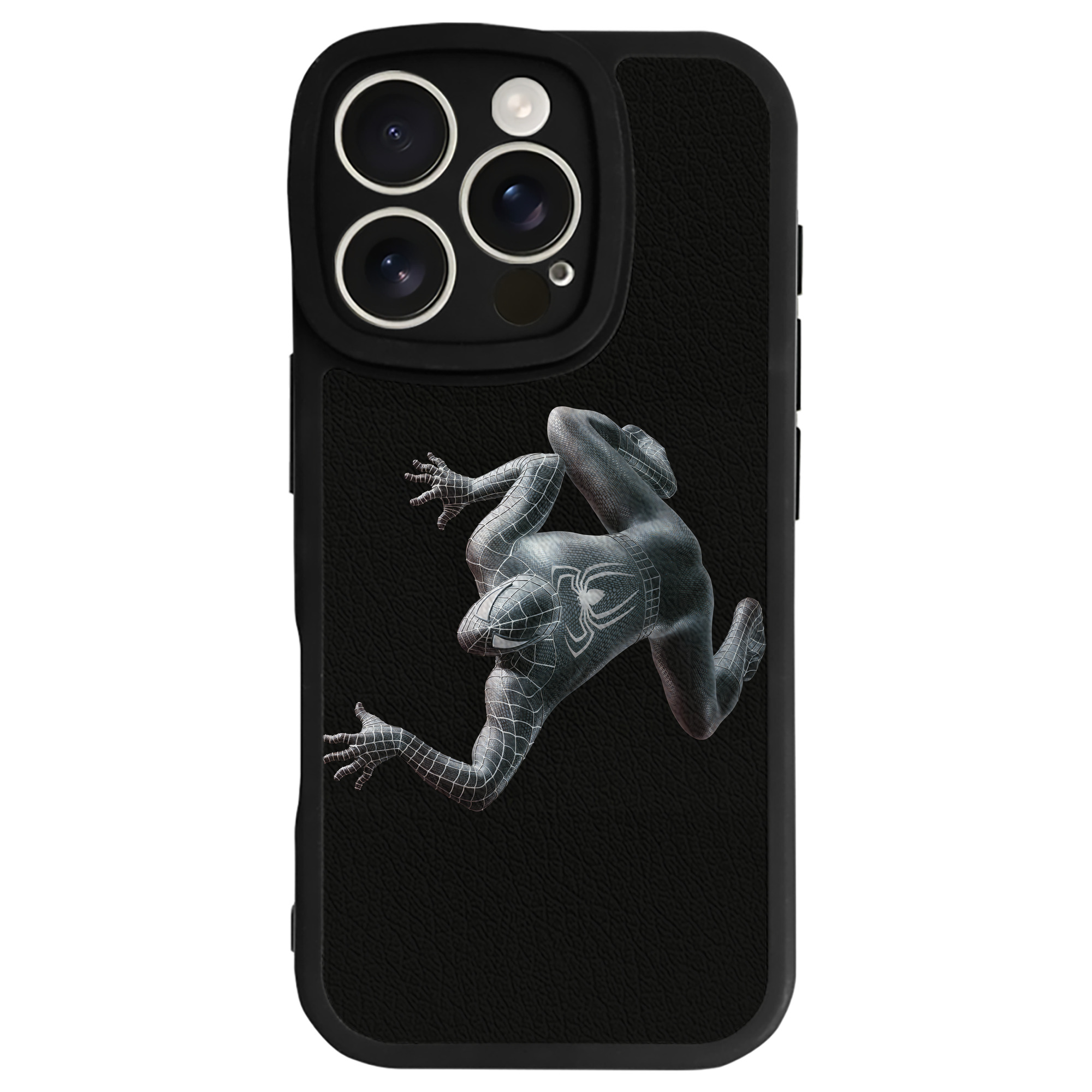 （画像用） Spider Man スパイダーマン 【iPhone 16シリーズ対応】シリコンスマホケース（レザー調） 材質：シリコン